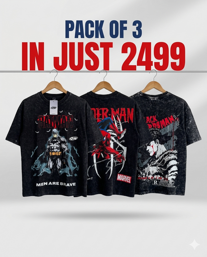 Pack of 3 Premium T-Shirts – Everyday Comfort & Style